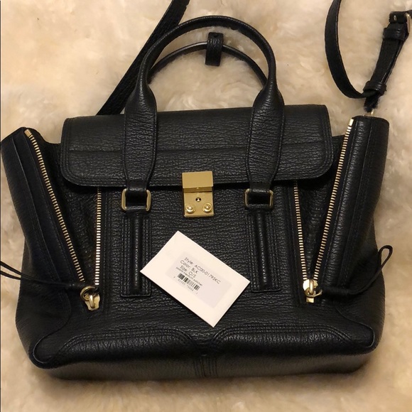 Authentic PHILIP LIM Pashli Medium Black satchel - Picture 4 of 8
